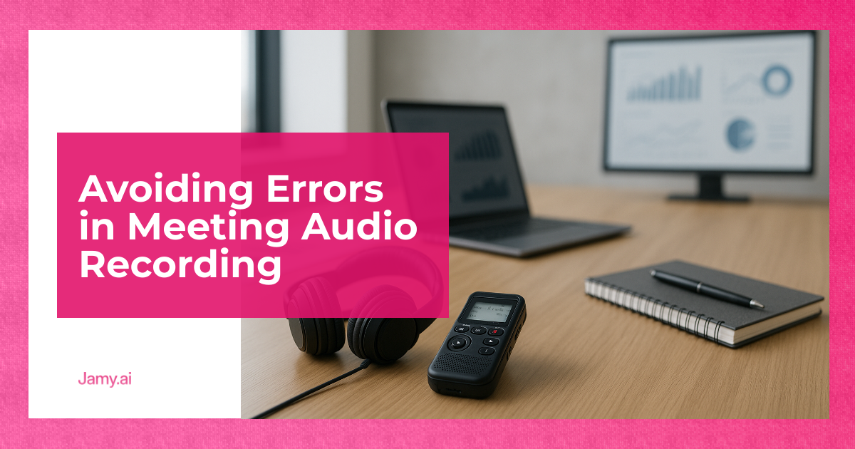 Avoiding Errors in Meeting Audio Recording