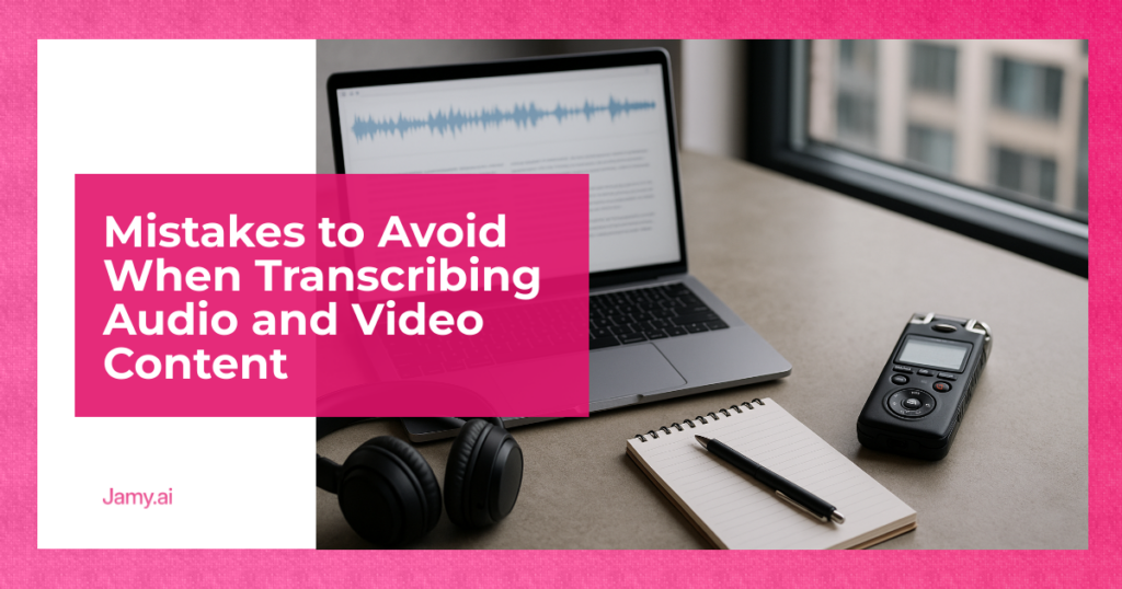 Mistakes to Avoid When Transcribing Audio and Video Content